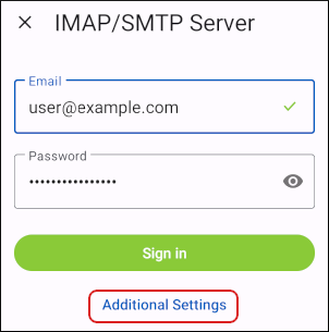 Spark Mail - IMAP/SMTP Server - Additional Settings