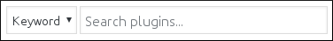 WordPress - Search plugins text box